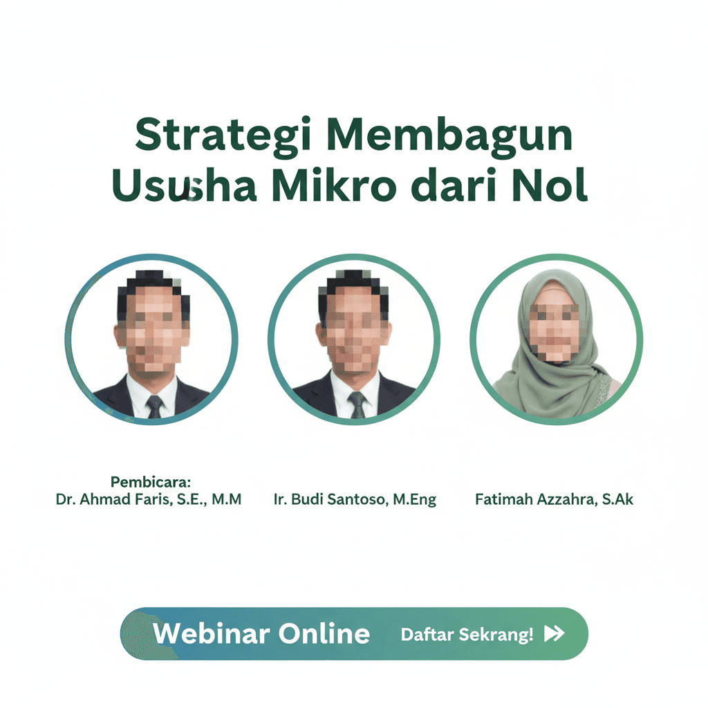 Webinar Online: Strategi Membangun Usaha Mikro dari Nol